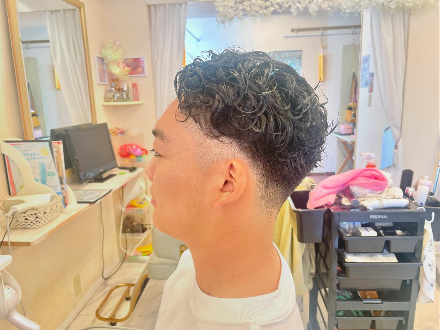 強めメンズパーマ